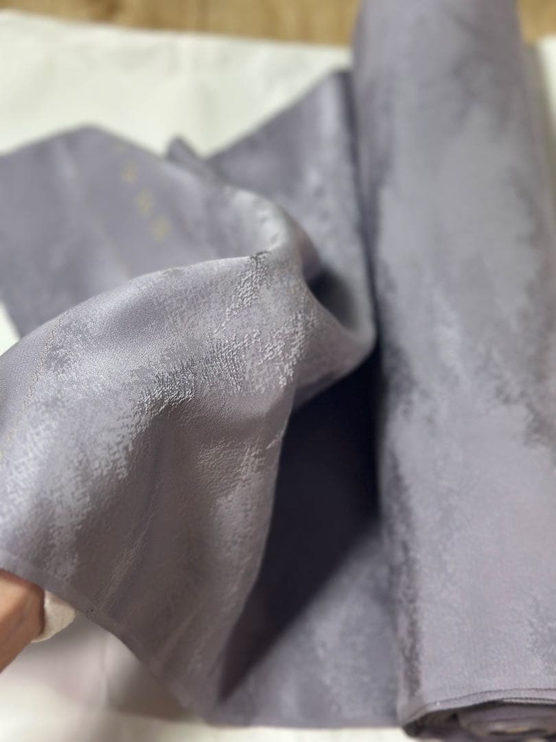 正絹 浜優　千歳織　着物 反物 未仕立て　特選　箱入り　保管品　薄紫