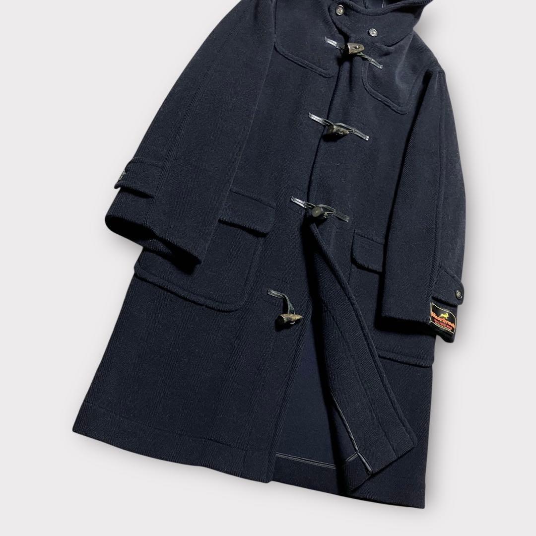 【ムーアブルック✨ヘリンボーン】トゥモローランド ダッフルコート ネイビー