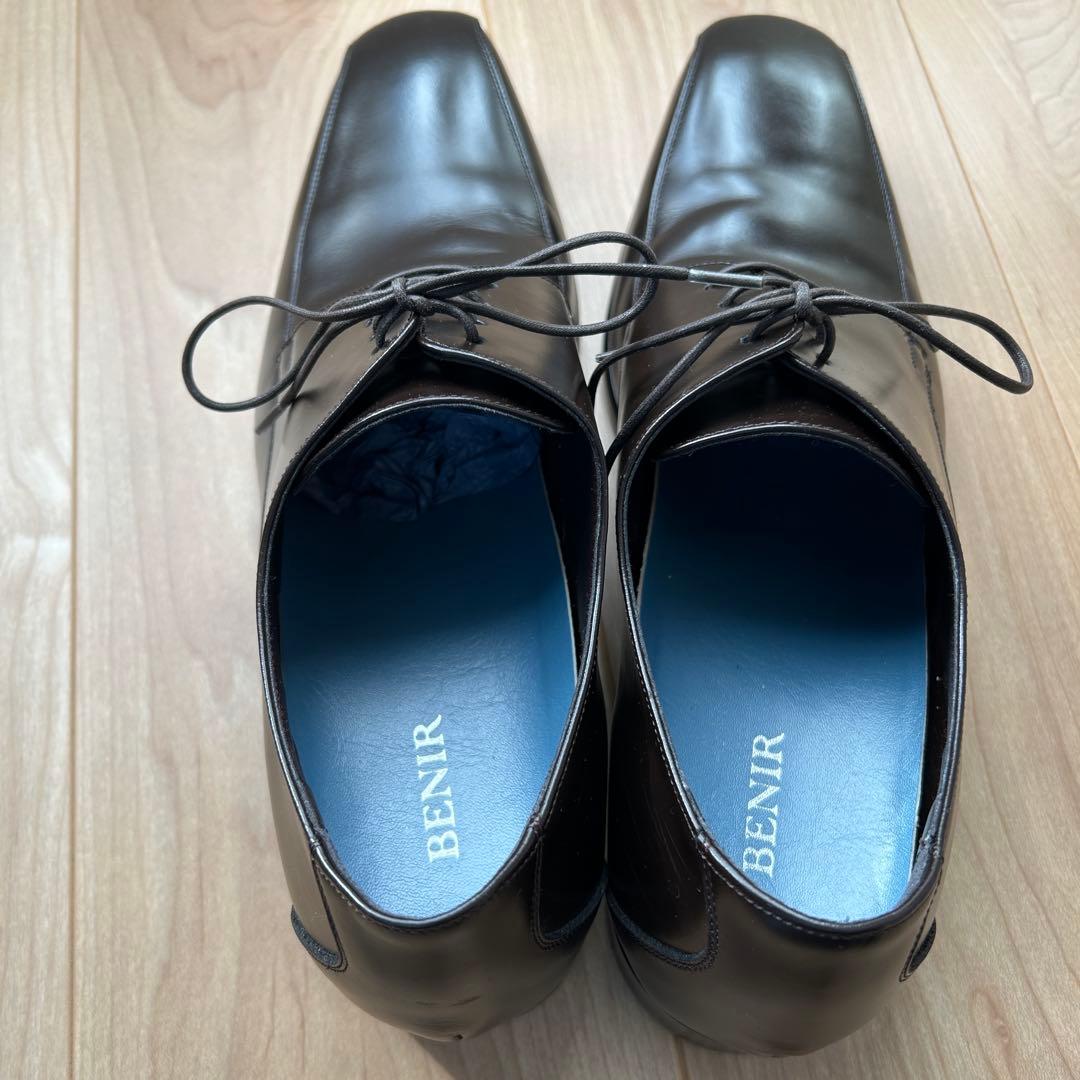 BENIR ダークブラウン ドレスシューズ