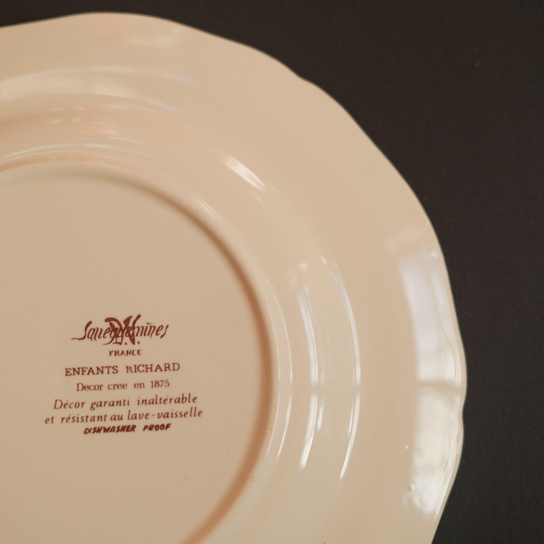 サルグミンヌ アンファンリシャール セット 2枚 平皿 フランス アンティーク