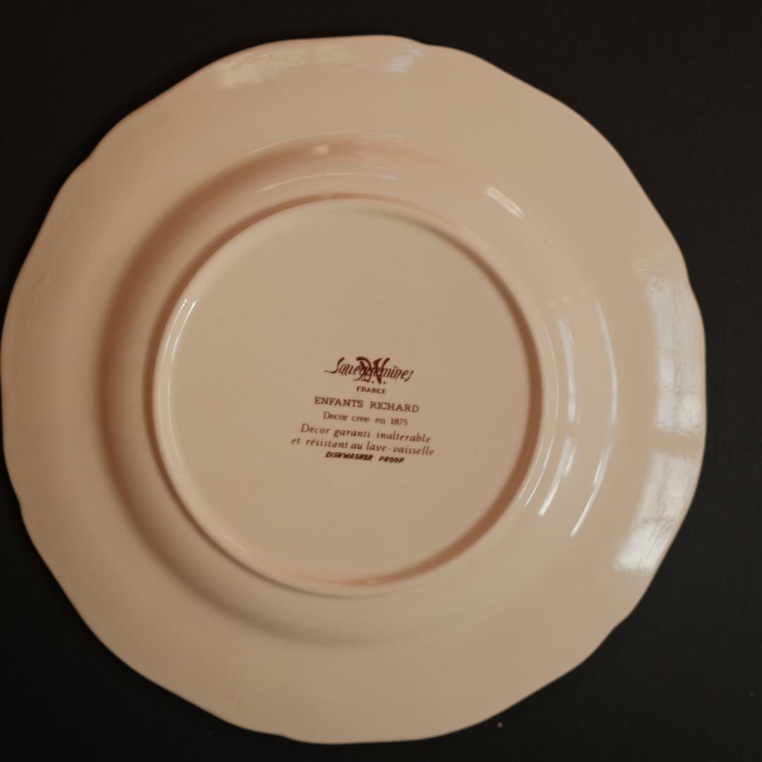 サルグミンヌ アンファンリシャール セット 2枚 平皿 フランス アンティーク