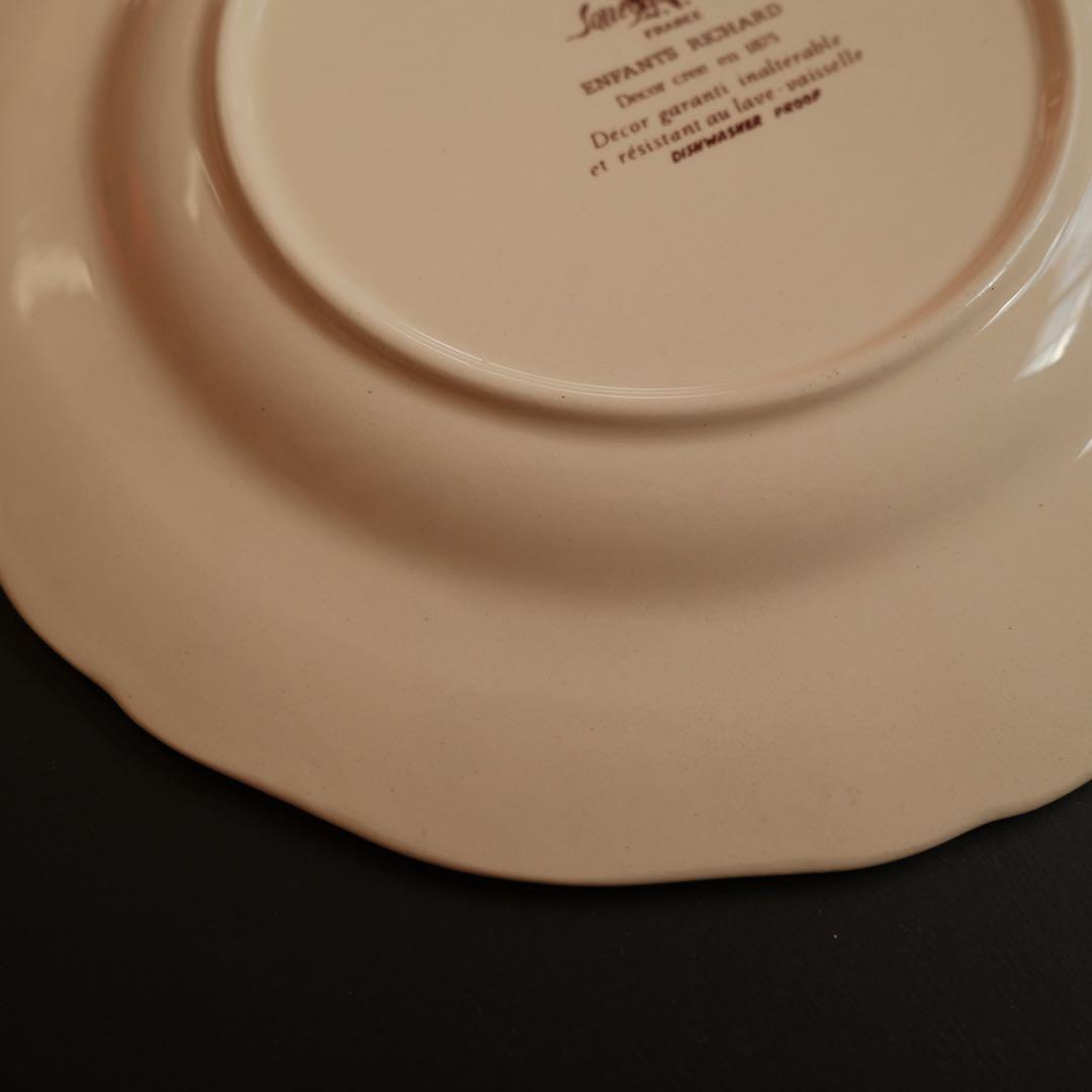 サルグミンヌ アンファンリシャール セット 2枚 平皿 フランス アンティーク