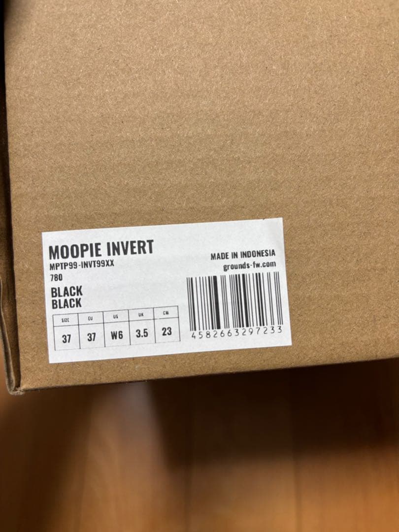 grounds MOOPIE INVERT ブラック 23cm グラウンズ