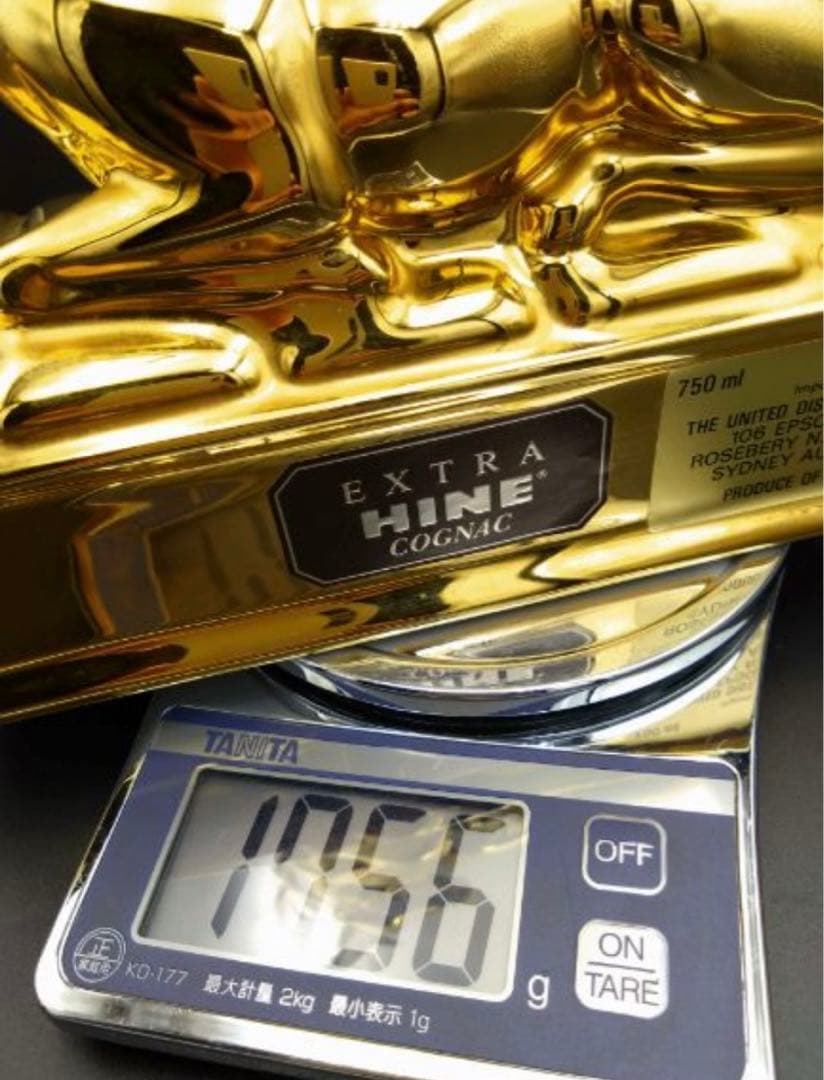 HINE EXTRA COGNAC 金鹿 リモージュ陶器製ボトル 750ml
