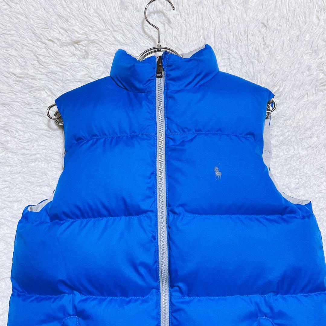 Mikimiki ⭐️ポロラルフローレン　ダウンベスト　肉厚　リバーシブル