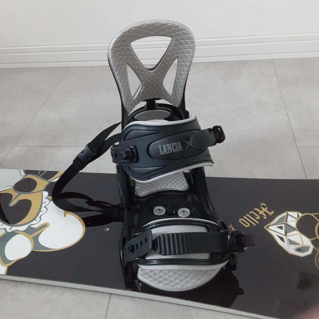 美品 ハローキティ スノーボードセット 135cm BXB ビンディング付き L