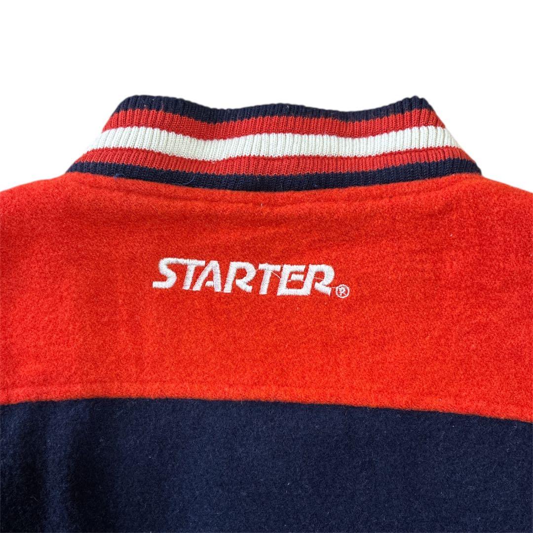 90年代 STARTER BEARS アームレザー切り替え スタジャン L