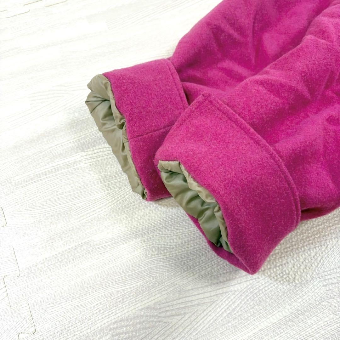 美品✨ホリデイ　近年モデル　ショールカラーフトンコート　ピンク　ウール