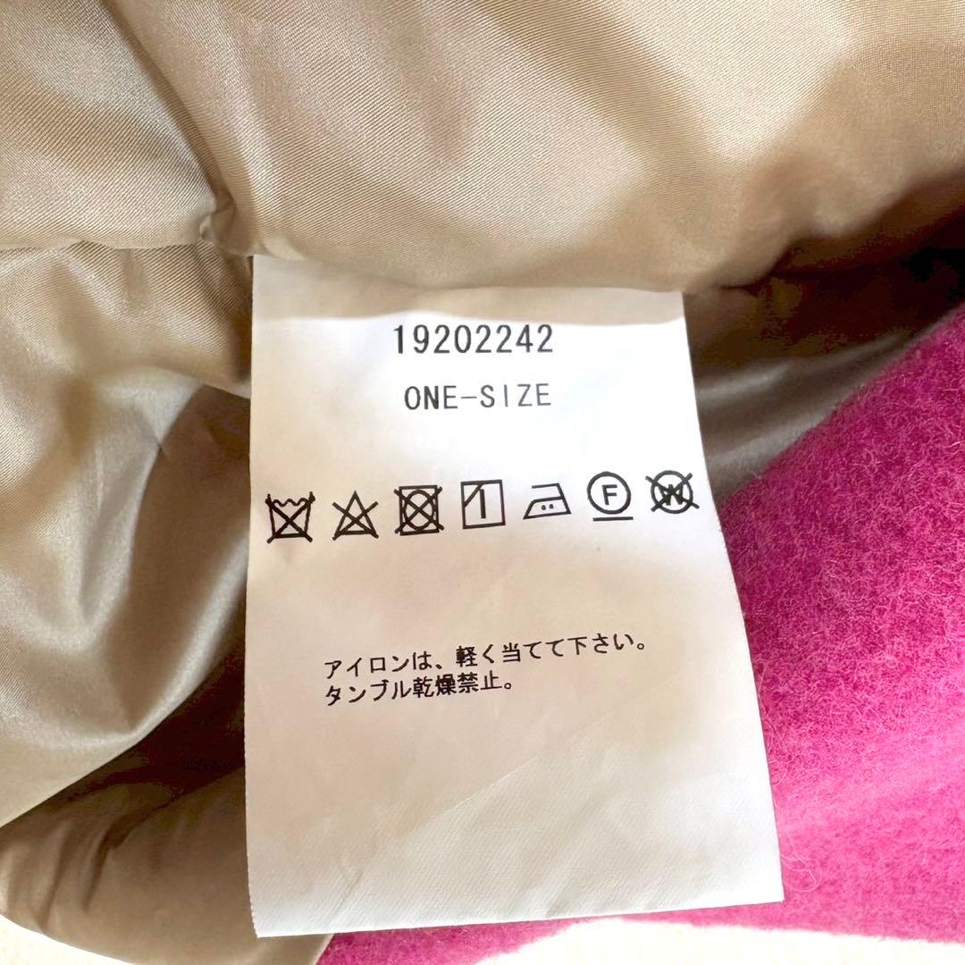 美品✨ホリデイ　近年モデル　ショールカラーフトンコート　ピンク　ウール