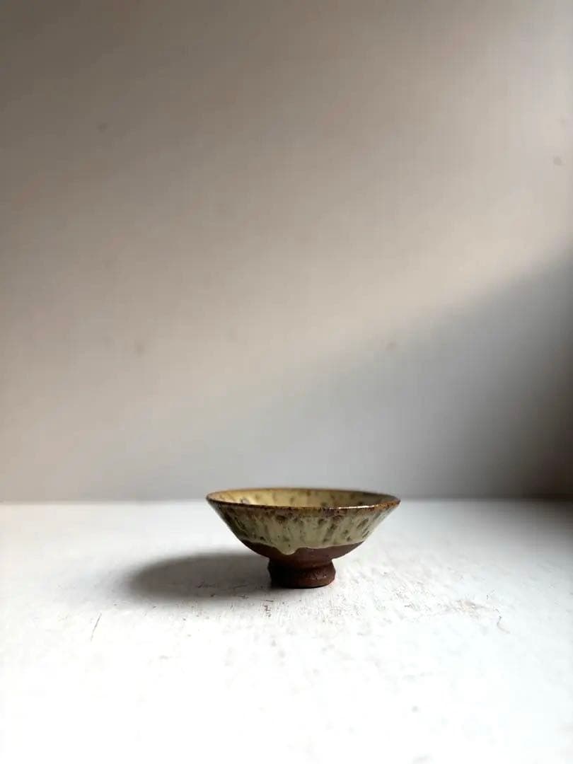 664 田中佐次郎 山瀬窯 斑唐津 茶碗 唐津焼 茶道 茶道具 未使用 希少