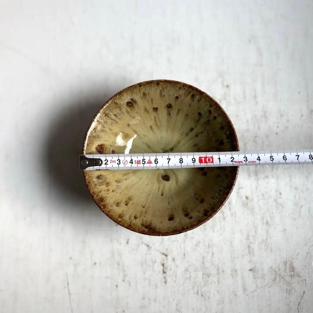 664 田中佐次郎 山瀬窯 斑唐津 茶碗 唐津焼 茶道 茶道具 未使用 希少