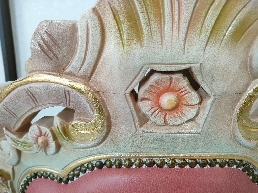 【おけい♛ྀི親孝行中様用】ロココ調 ダイニングチェア 1脚（２つ目）