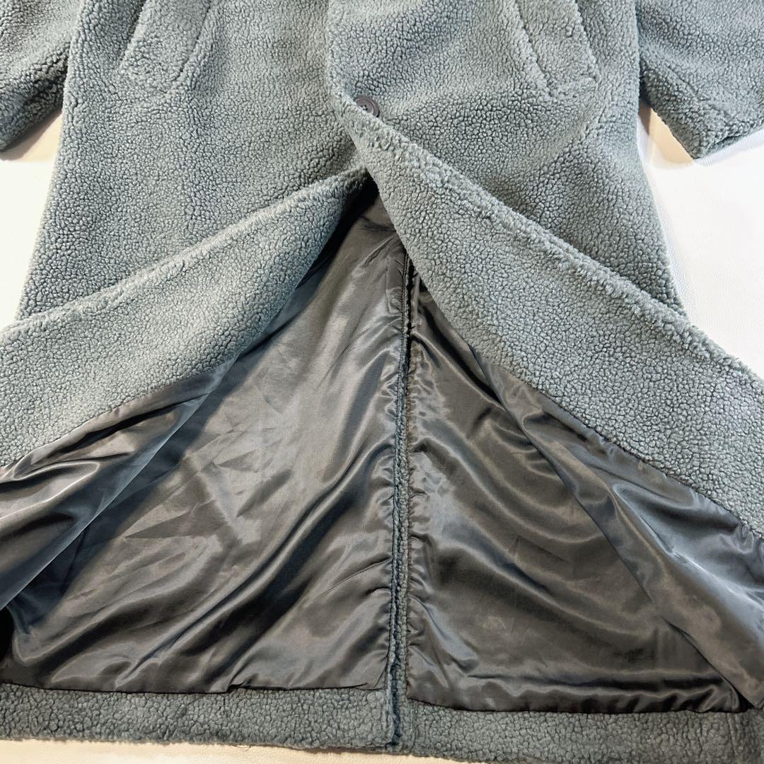 O*J様 美品 glamb グラム ボア素材 ガウンコート マキシ丈 ロングチェ