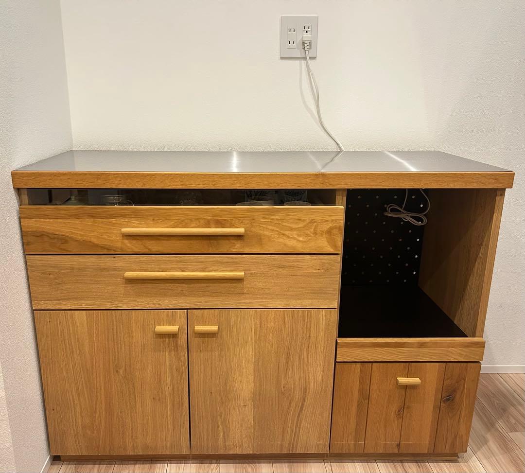 【美品】日本製 食器棚 キッチンカウンター 幅120 東馬HAUTA