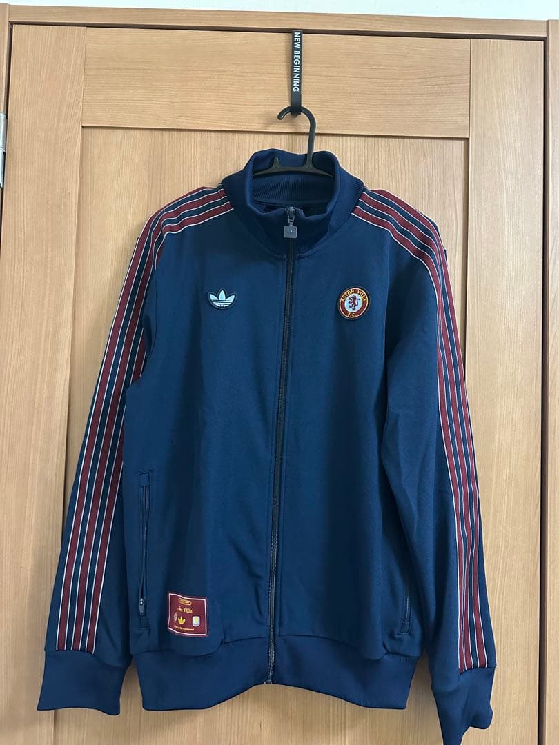 Aston Villa Adidas ネイビー トラックジャケットMサイズ
