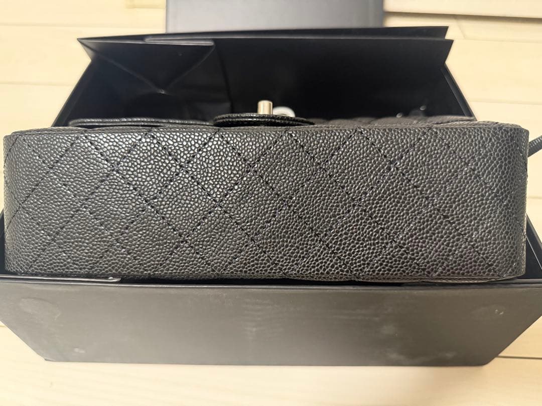 ３１日まで限定価格CHANEL チェーン フラップバッグキャビアスキン 2way