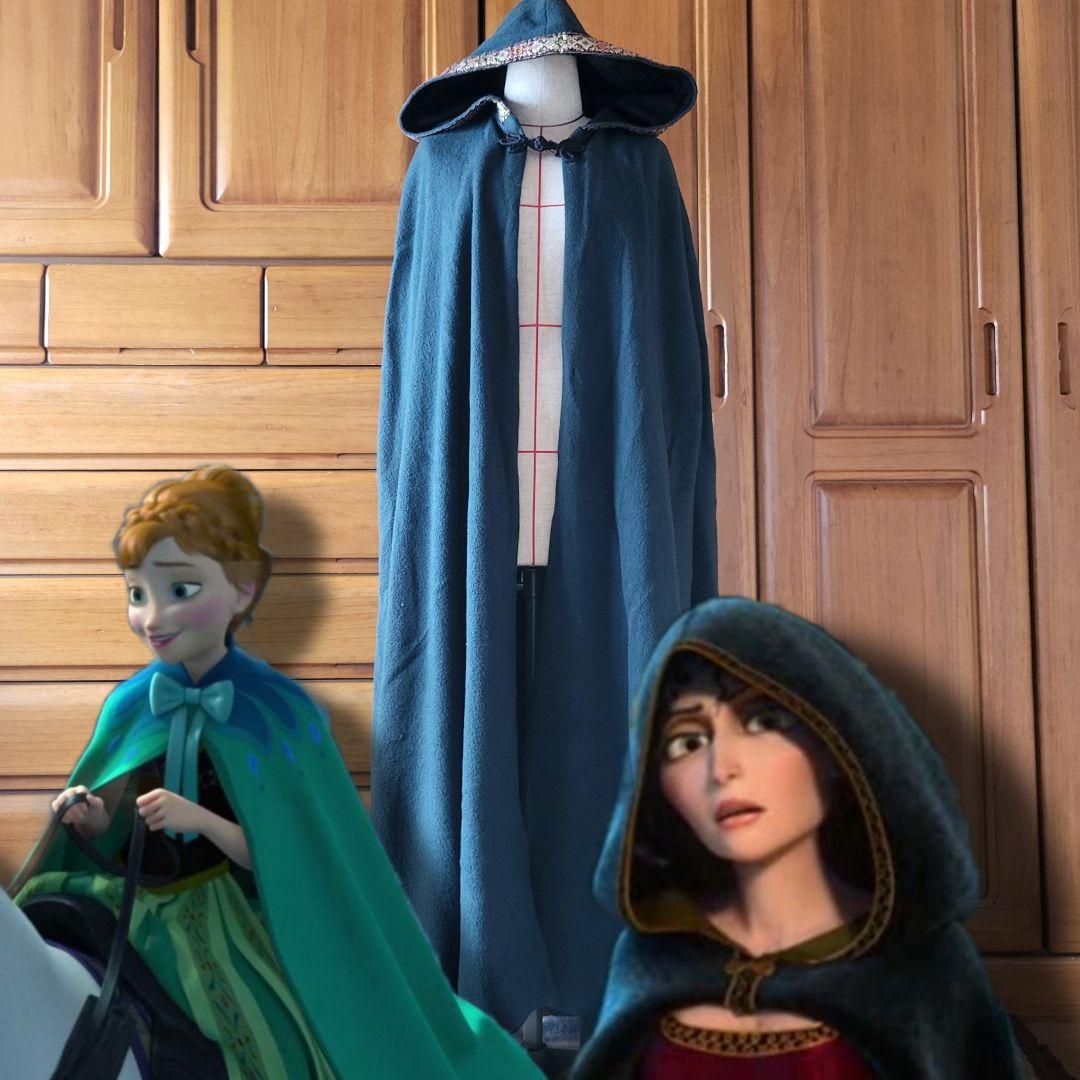 フード付きロングマント グリーン　アナと雪の女王 アナ　ラプンツェル ゴーテル