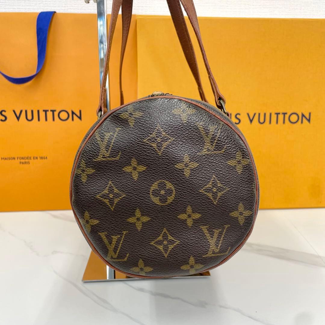 美品 LOUISVUITTON バッグ パピヨン３０ モノグラム ドラムバッグ