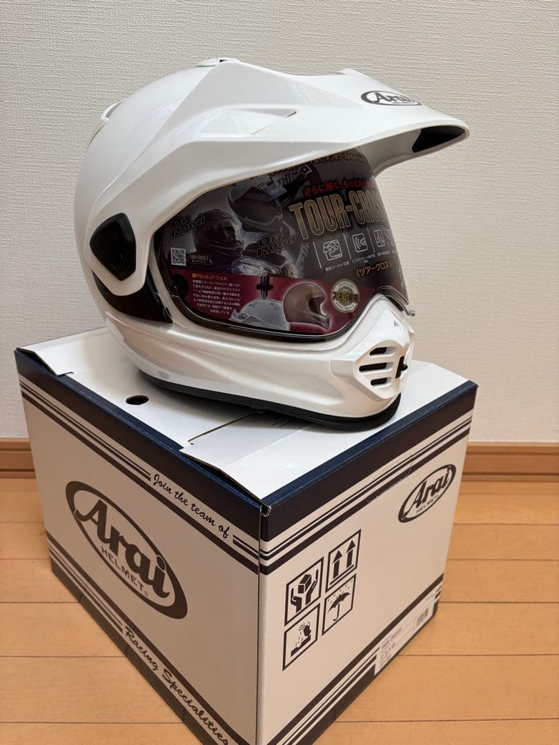 アライ　ツアークロスV グラスホワイトM57-58cm