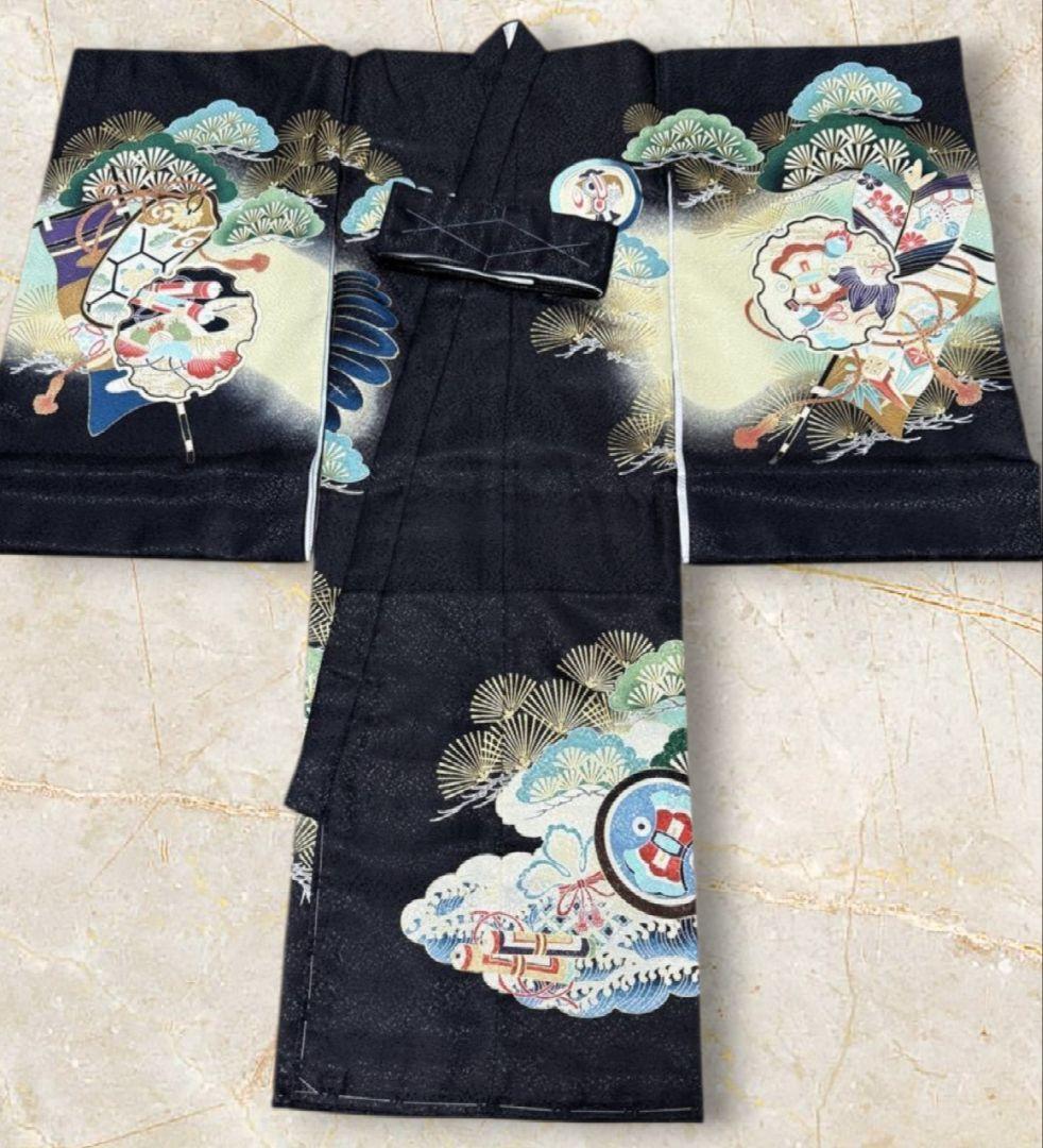 新品　お宮参り　産着(初着、祝着)　七五三　男の子　子供着物　襦袢セット　高級
