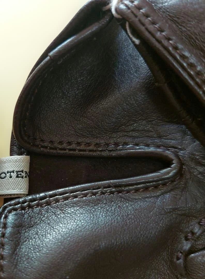 【DRIES VAN NOTEN】　 ドリスヴァンノッテン　濃茶　革　手袋