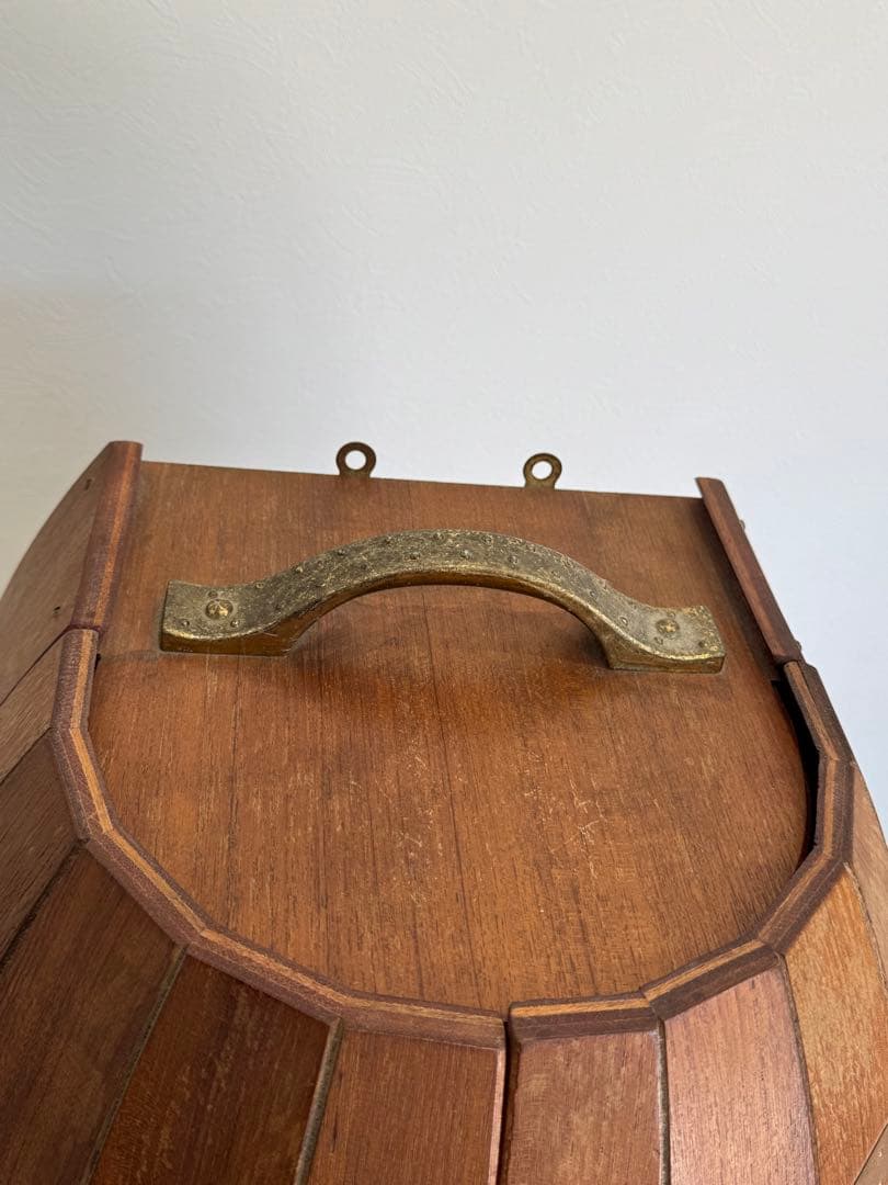 ☆ヴィンテージ 樽型　扉 観音開きウッドラック☆店舗什器☆送料込