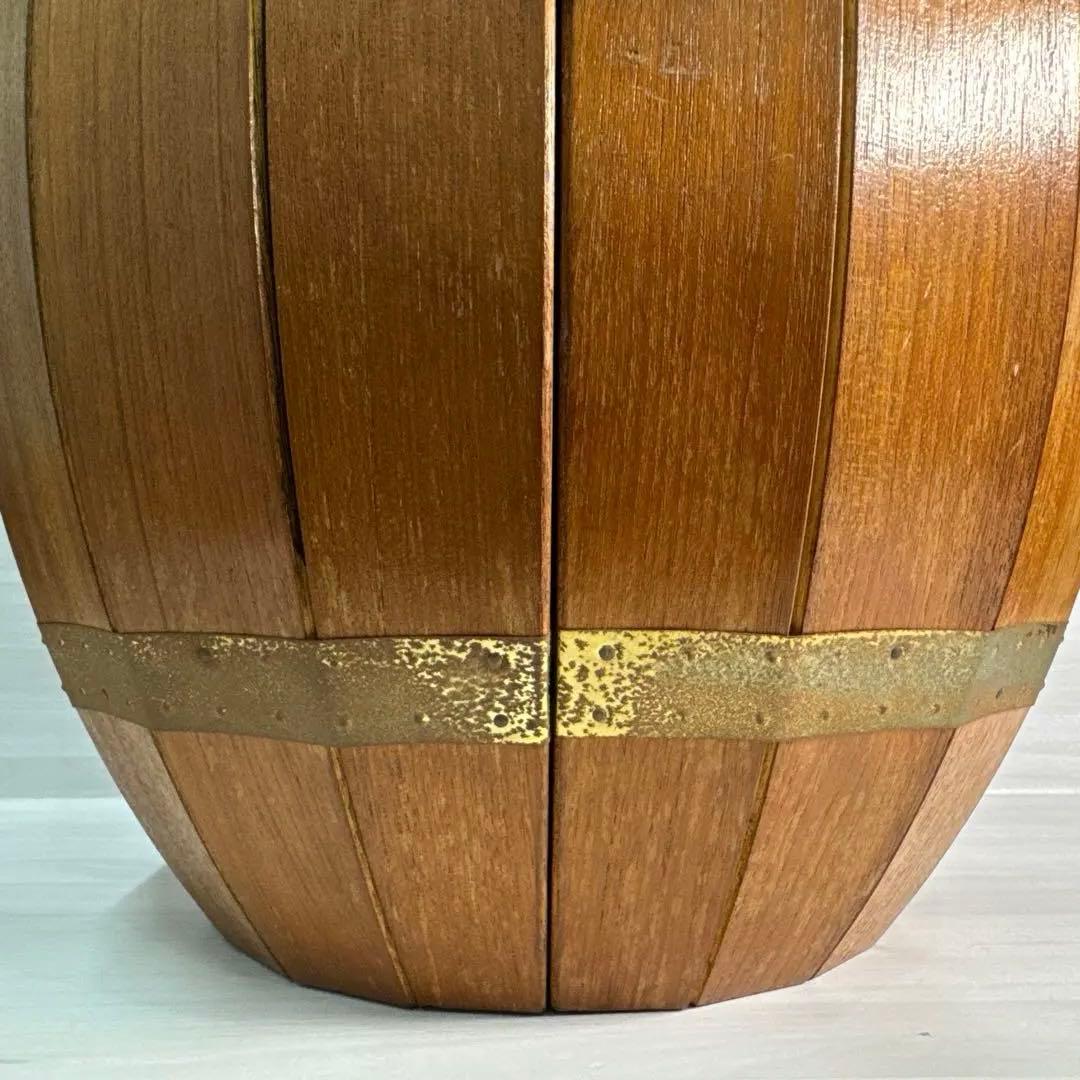 ☆ヴィンテージ 樽型　扉 観音開きウッドラック☆店舗什器☆送料込