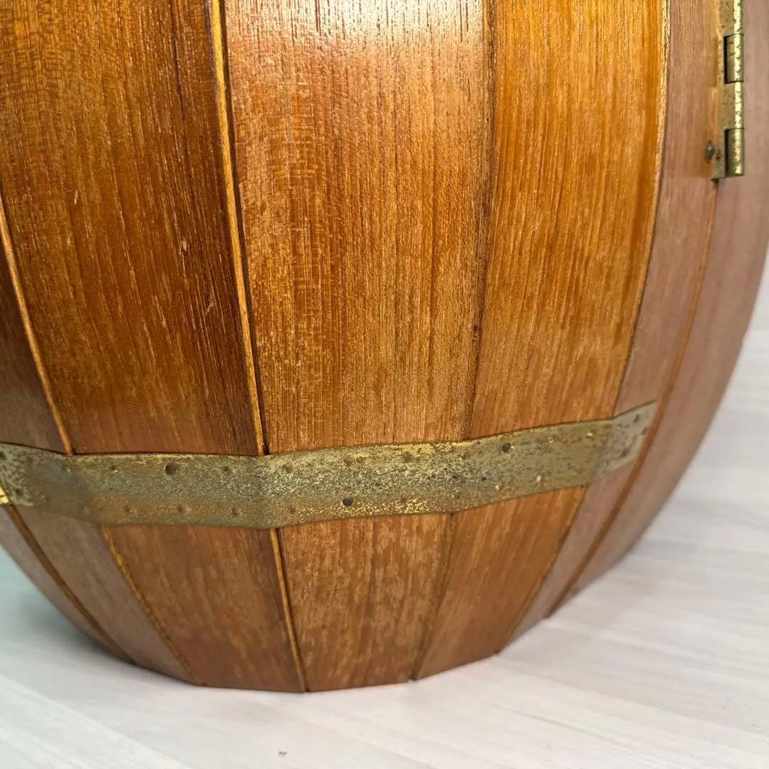 ☆ヴィンテージ 樽型　扉 観音開きウッドラック☆店舗什器☆送料込