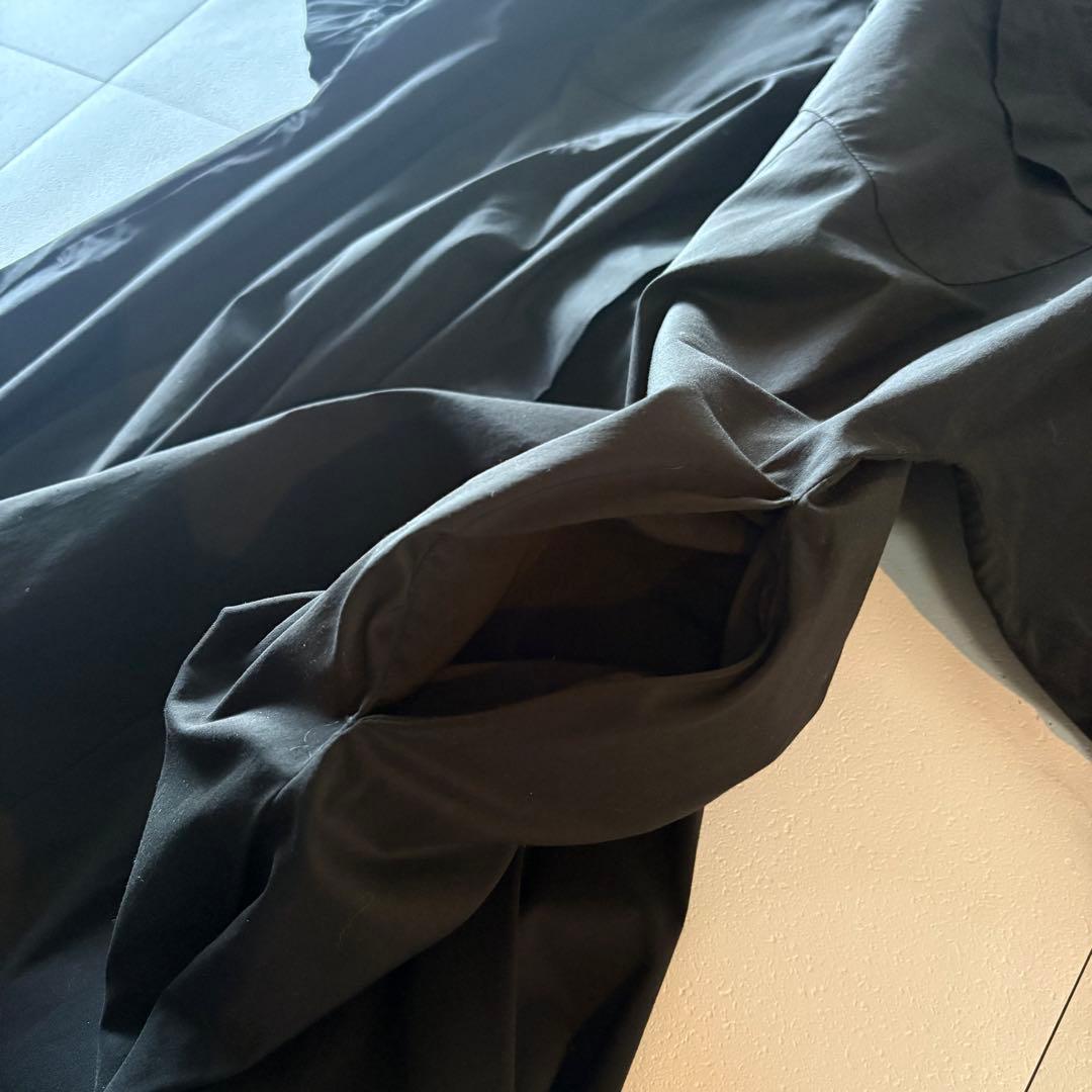 NO.3-139 MARINA RINALDI 46サイズ　黒ロングシャツワンピ