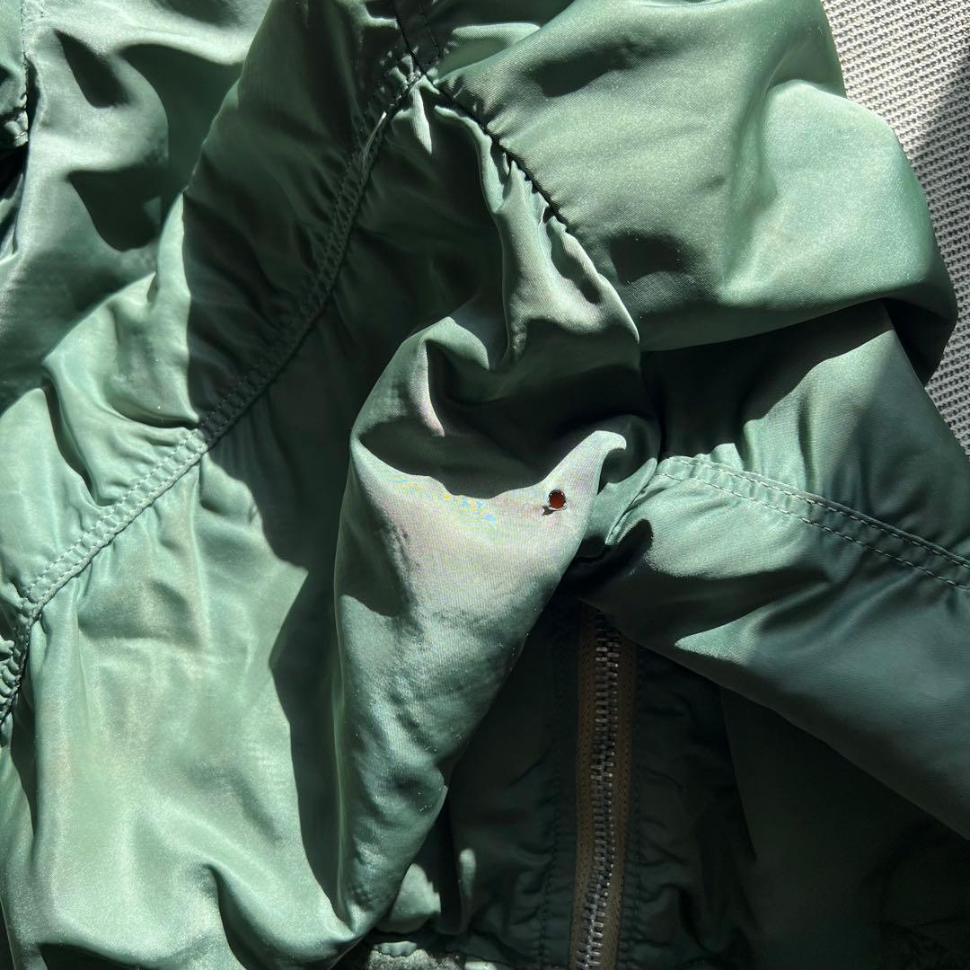 希少70s USA製 ALPHA アルファ MA-1フライトジャケット オリーブ