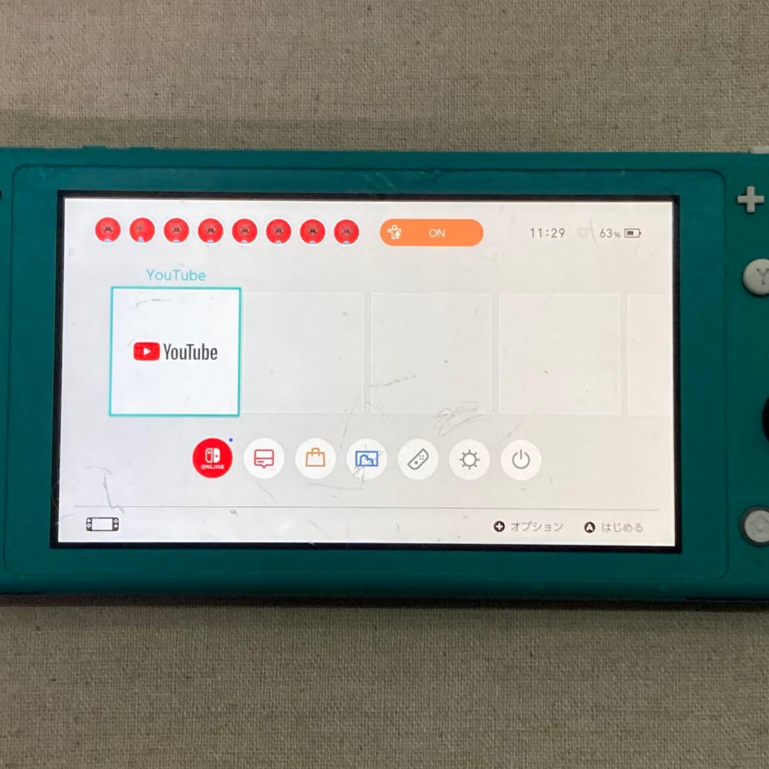 現状品 Nintendo 任天堂 Switch Lite ターコイズブルー　JA