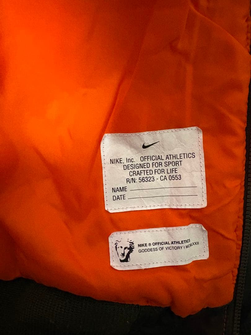 定価35750円 Nike MA1 フライトジャケット ナイキ　短丈