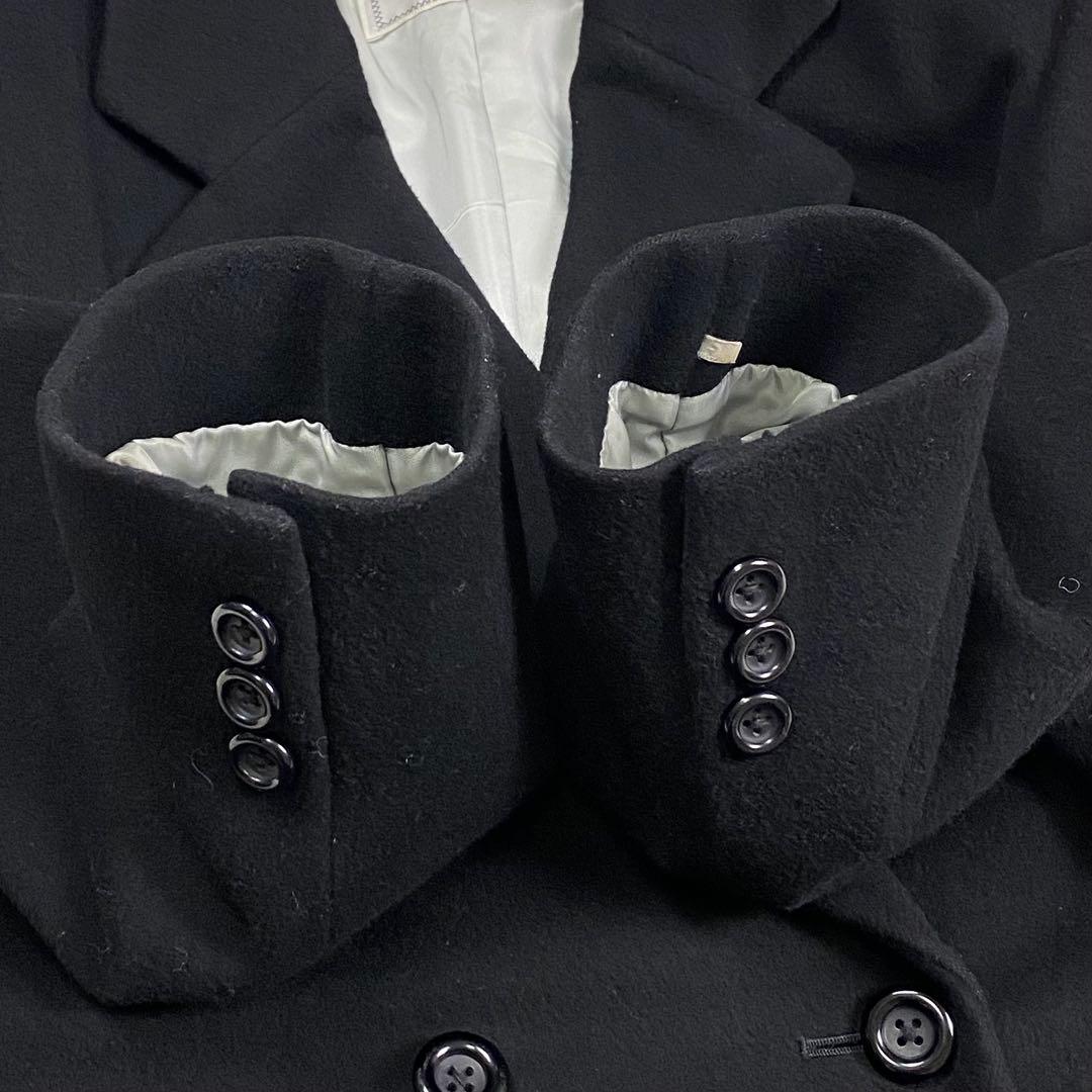 美品✨大きいサイズ BURBERRY カシミヤ ロングコート 黒 2XL相当