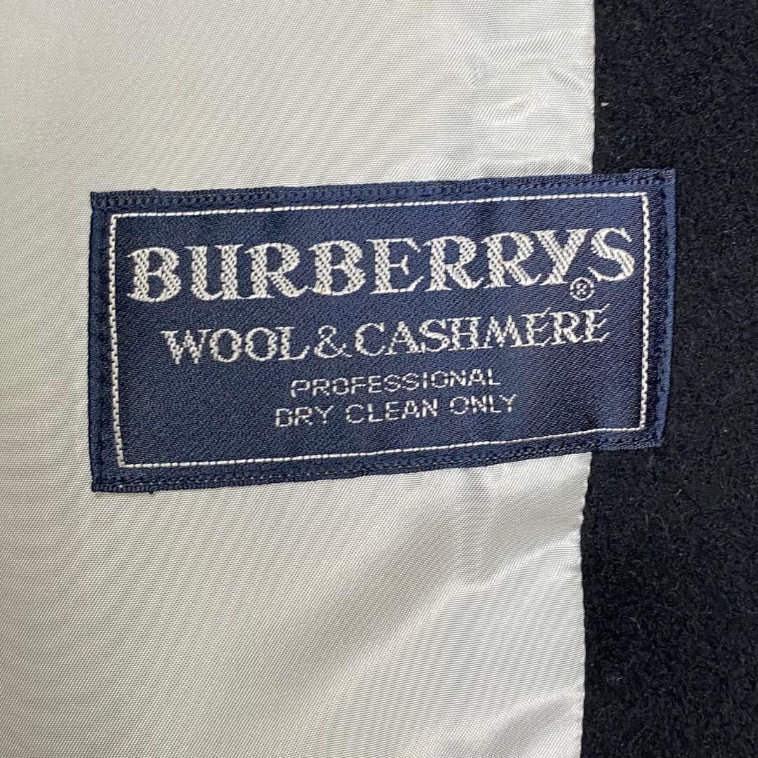 美品✨大きいサイズ BURBERRY カシミヤ ロングコート 黒 2XL相当
