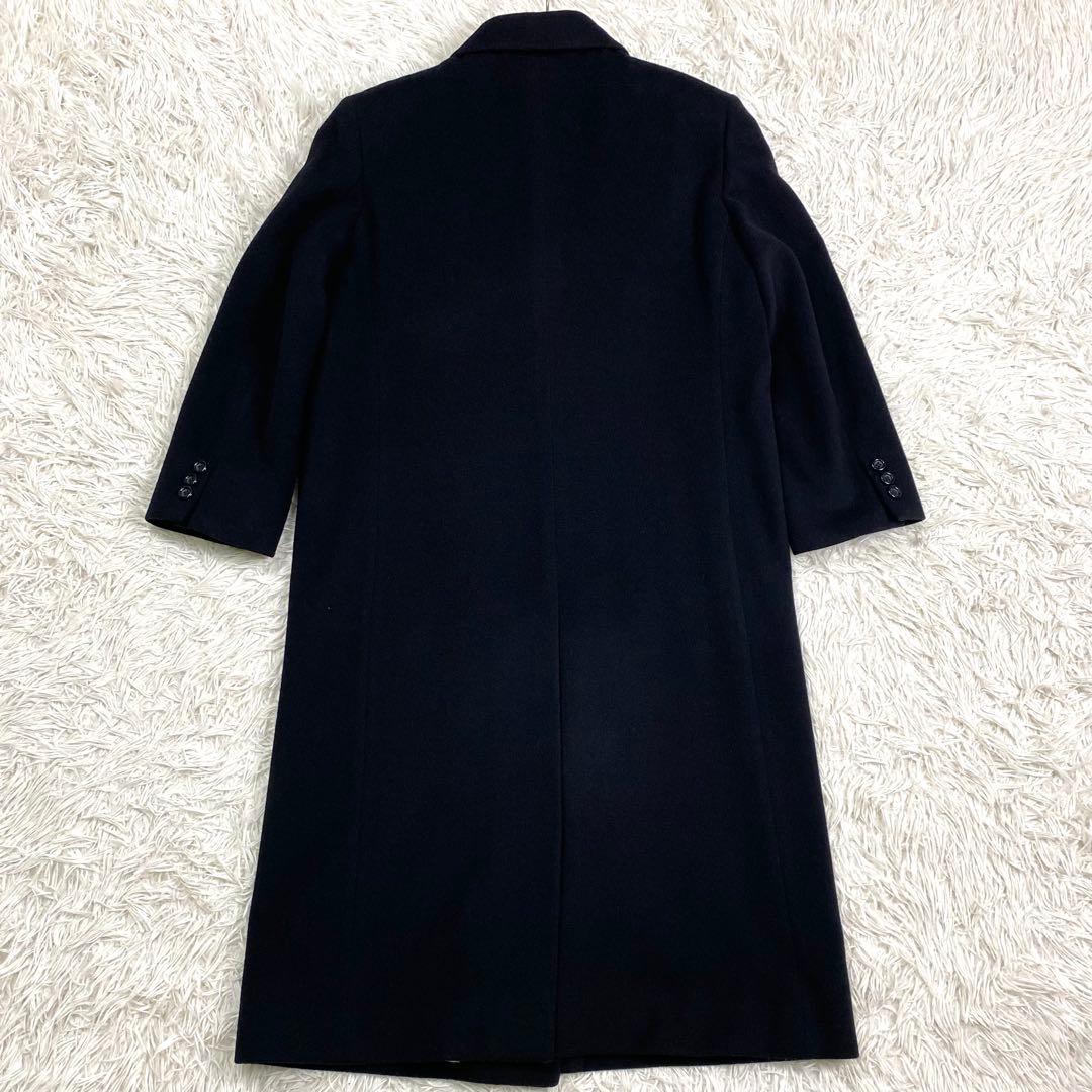 美品✨大きいサイズ BURBERRY カシミヤ ロングコート 黒 2XL相当