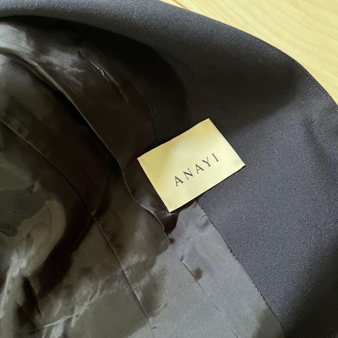 ANAYI アナイ オックスストレッチノーカラー　ジャケット