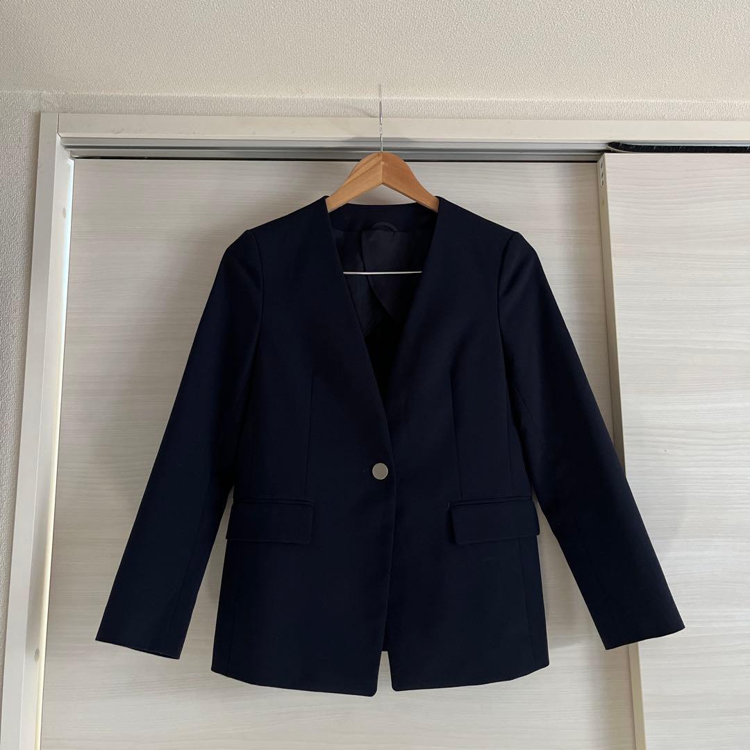 ANAYI アナイ オックスストレッチノーカラー　ジャケット