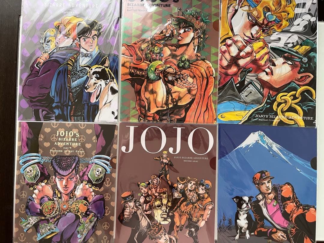 ジョジョの奇妙な冒険 クリアファイル 全6枚セット　ジョジョ展