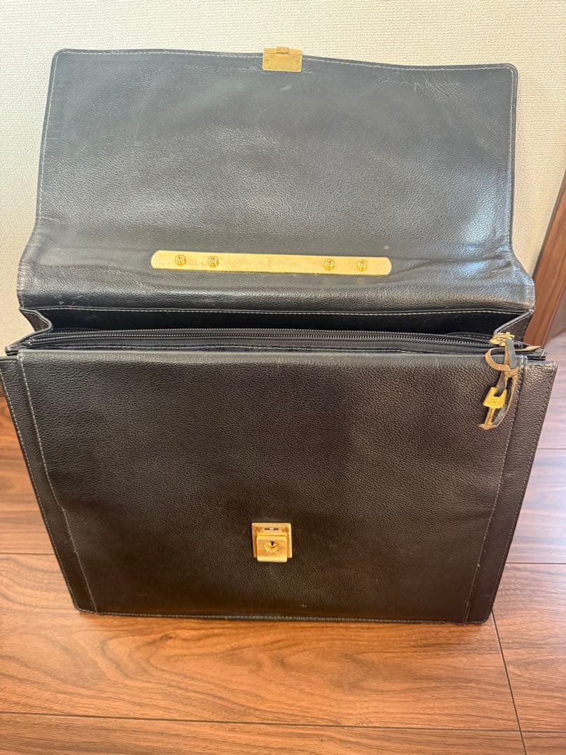 専用です！！イヴサンローラン ビジネスバッグ　YSL 裏地総柄　ヴィンテージ