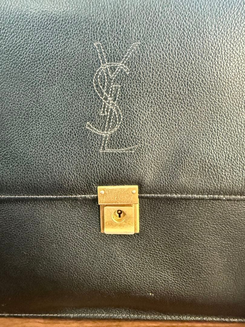 専用です！！イヴサンローラン ビジネスバッグ　YSL 裏地総柄　ヴィンテージ