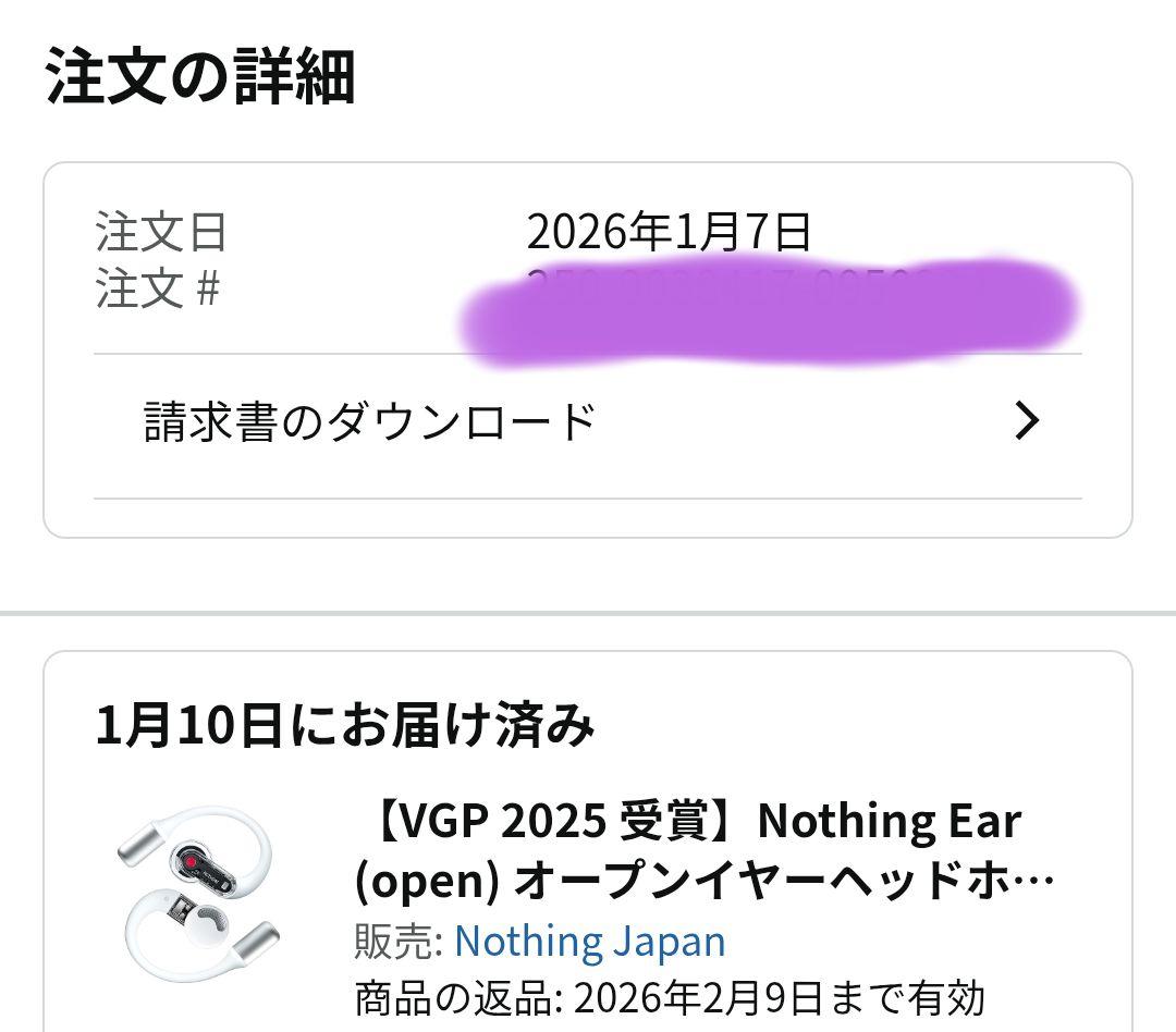 金曜価格！【新品未開封】Nothing Ear (open) オープンイヤホン