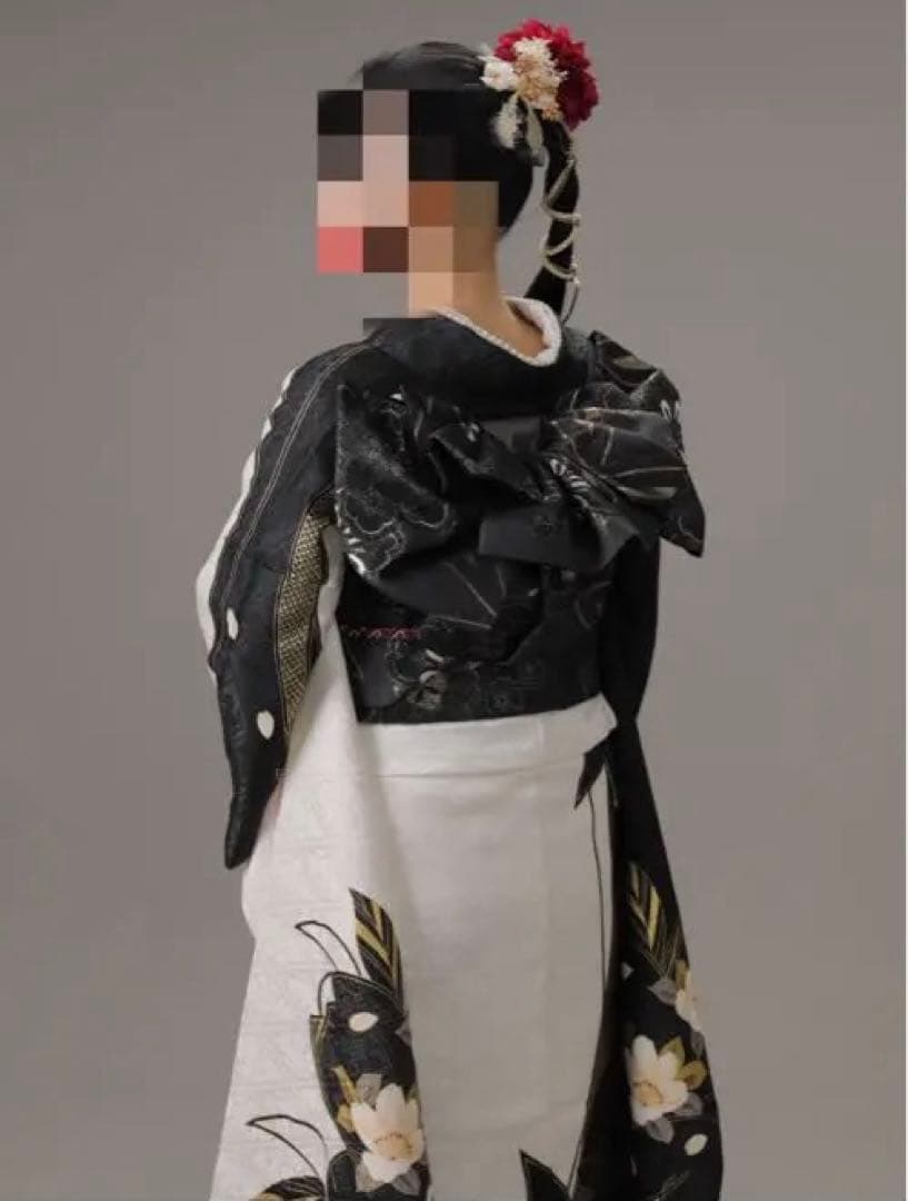 【気まぐれセール】振袖 フルセット 成人式 白 黒 袴セット 卒業式 着物