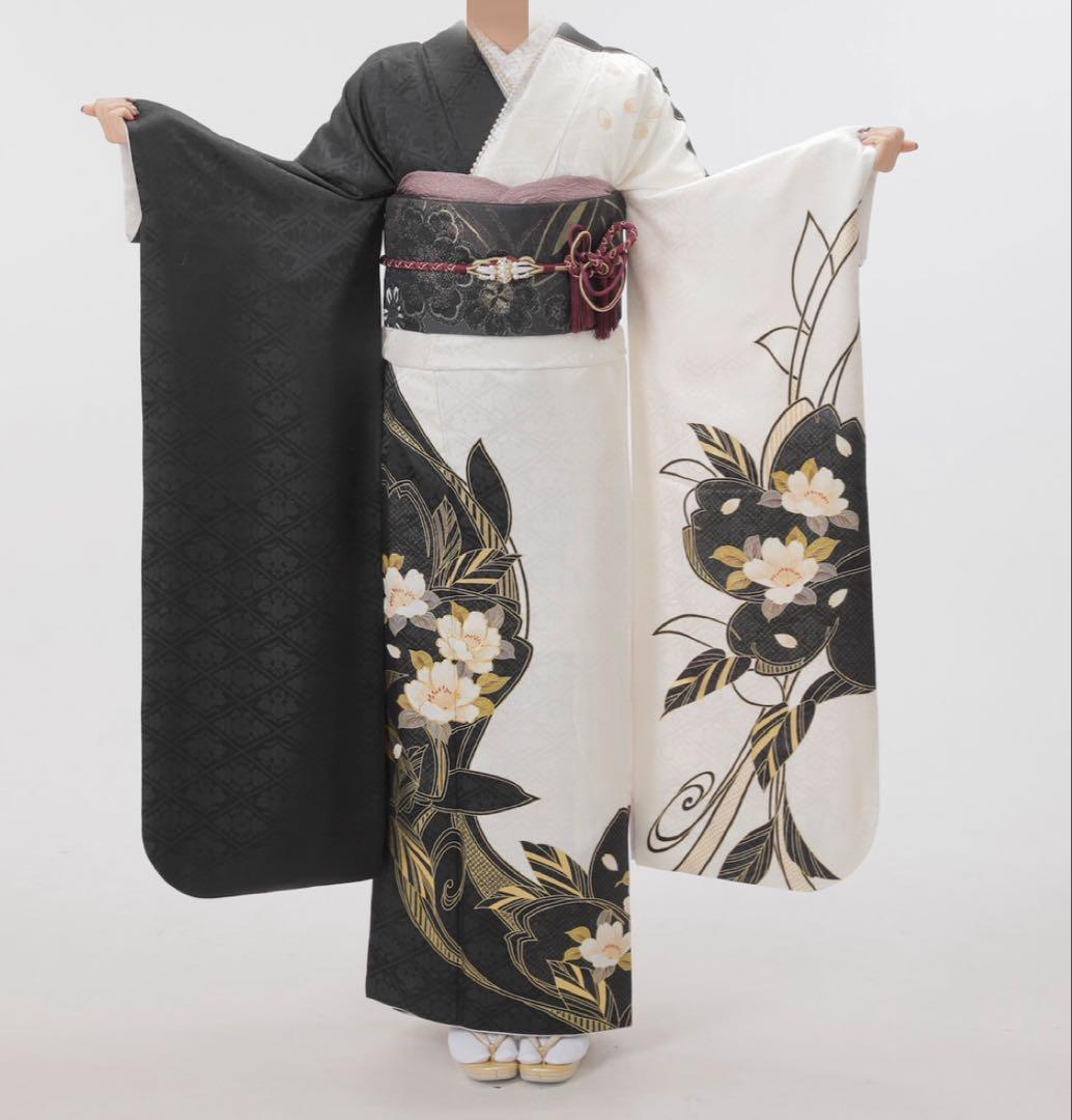 【気まぐれセール】振袖 フルセット 成人式 白 黒 袴セット 卒業式 着物