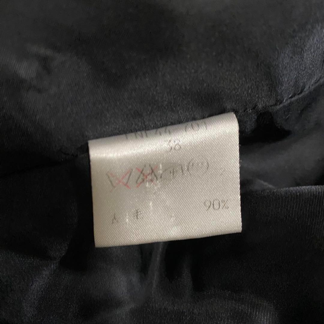 【美品】バーバリーブルーレーベル　ダブルチェスターコート　カシミヤ混　黒　M