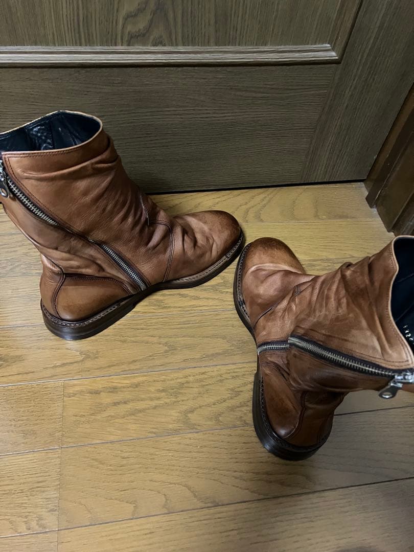 miharayasuhiro ねじれブーツ　サイドジップ