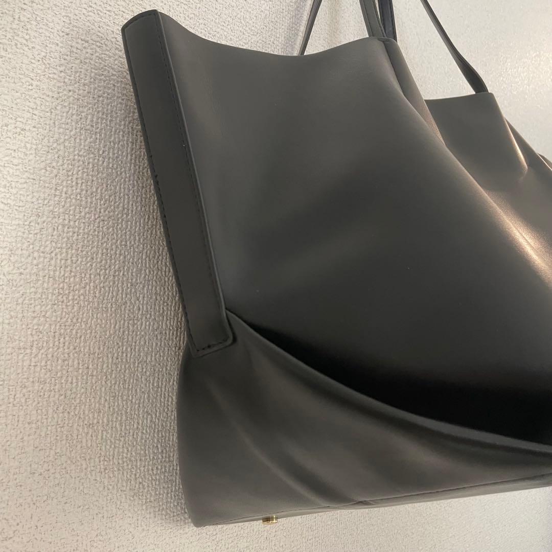 【美品】&MyuQ アンドミューク　TOTE BAG トート　ブラックA4