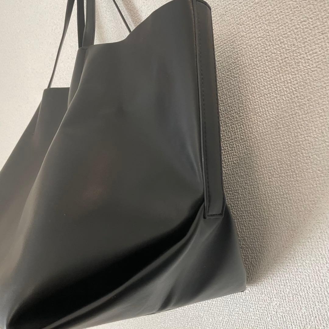 【美品】&MyuQ アンドミューク　TOTE BAG トート　ブラックA4