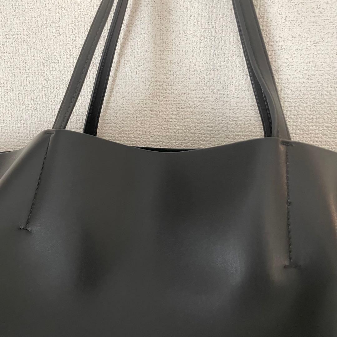 【美品】&MyuQ アンドミューク　TOTE BAG トート　ブラックA4
