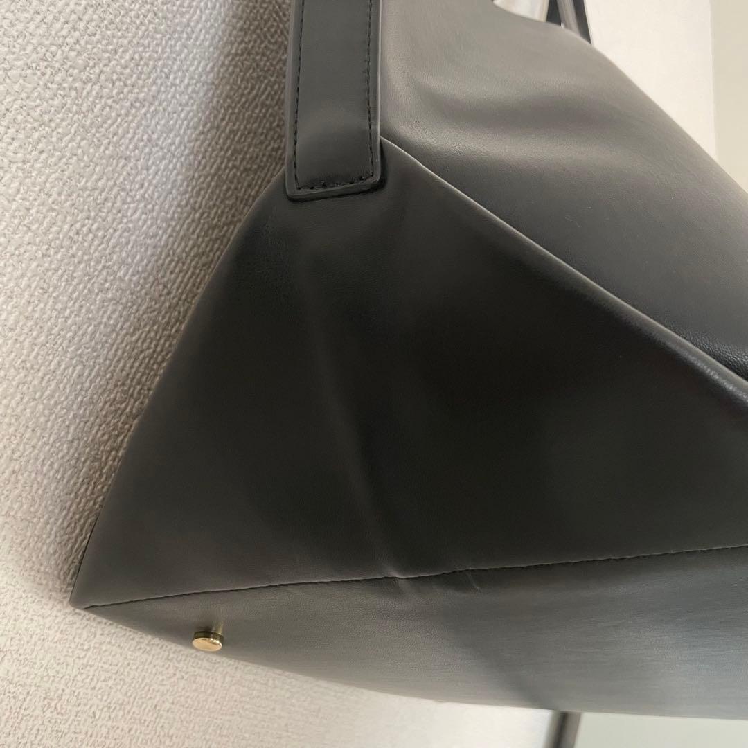 【美品】&MyuQ アンドミューク　TOTE BAG トート　ブラックA4