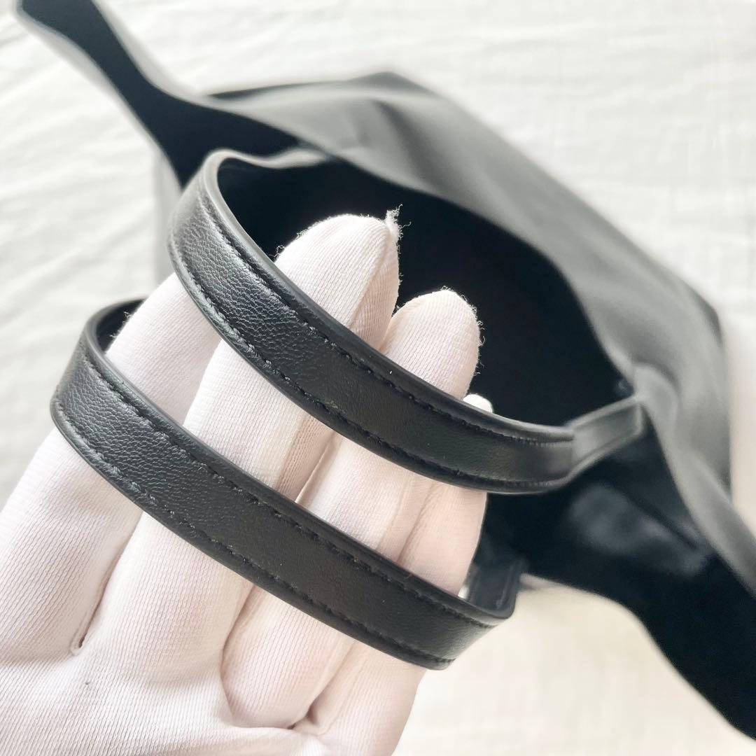 【美品】&MyuQ アンドミューク　TOTE BAG トート　ブラックA4